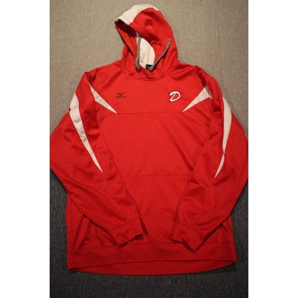 Mizuno Performance Diamond Back Red and White Hoodie - Size XXL